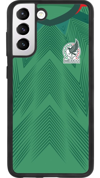 Samsung Galaxy S21 FE 5G Case Hülle - Silikon schwarz Mexiko 2022 personalisierbares Fussballtrikot