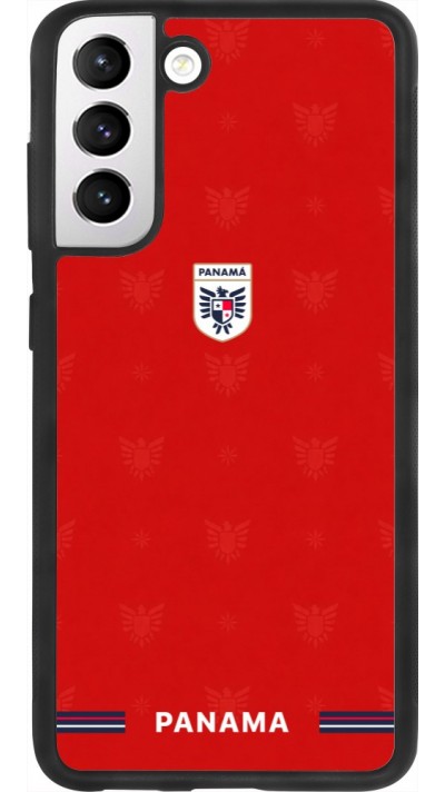 Coque Samsung Galaxy S21 FE 5G - Silicone rigide noir Maillot de football Panama 2026 personnalisable