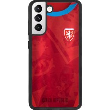Samsung Galaxy S21 FE 5G Case Hülle - Silikon schwarz Tschechische Republik personalisierbares Fussballtrikot