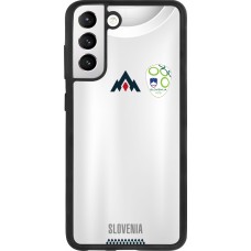 Samsung Galaxy S21 FE 5G Case Hülle - Silikon schwarz Fussballtrikot Slowenien