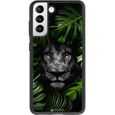 Coque Samsung Galaxy S21 FE 5G - Silicone rigide noir Forest Lion