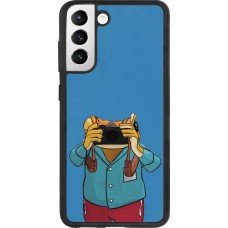 Samsung Galaxy S21 FE 5G Case Hülle - Silikon schwarz Frog with camera DTMF