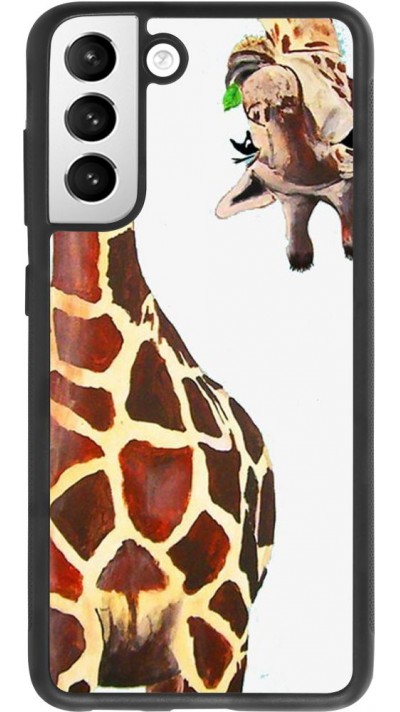 Hülle Samsung Galaxy S21 FE 5G - Silikon schwarz Giraffe Fit