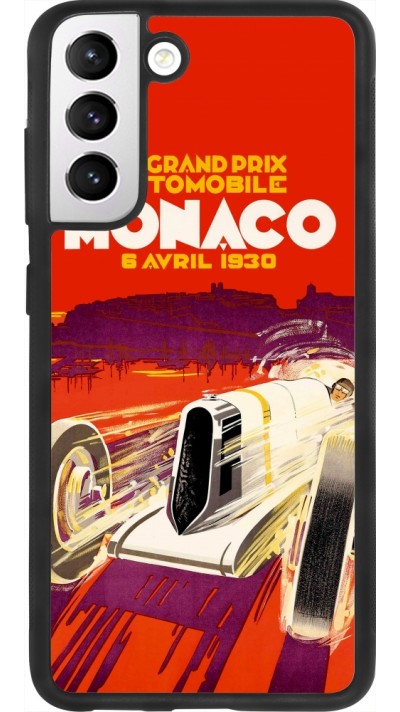 Coque Samsung Galaxy S21 FE 5G - Silicone rigide noir Grand Prix Monaco 1930