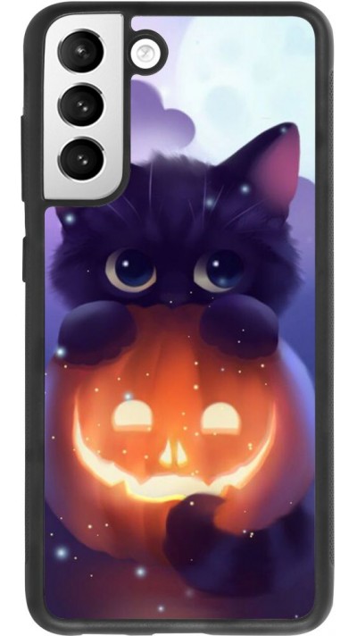 Hülle Samsung Galaxy S21 FE 5G - Silikon schwarz Halloween 17 15