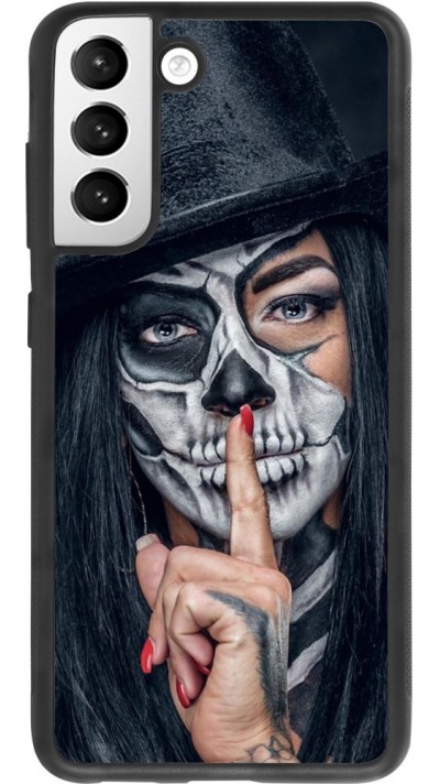 Hülle Samsung Galaxy S21 FE 5G - Silikon schwarz Halloween 18 19