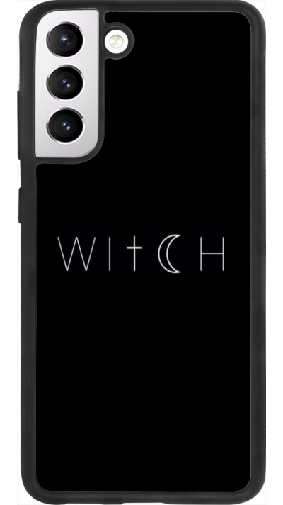 Coque Samsung Galaxy S21 FE 5G - Silicone rigide noir Halloween 22 witch word
