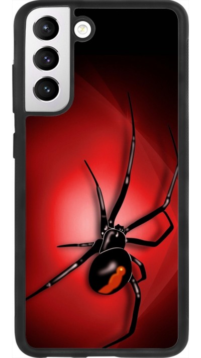 Coque Samsung Galaxy S21 FE 5G - Silicone rigide noir Halloween 2023 spider black widow