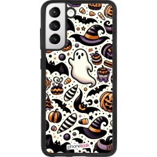 Coque Samsung Galaxy S21 FE 5G - Silicone rigide noir Halloween 2024 Cute Pattern