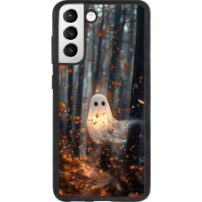 Coque Samsung Galaxy S21 FE 5G - Silicone rigide noir Halloween 2025 Ghost in the forest