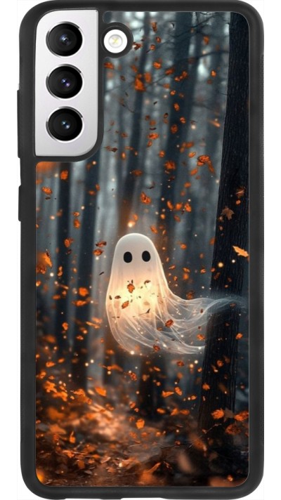 Coque Samsung Galaxy S21 FE 5G - Silicone rigide noir Halloween 2025 Ghost in the forest