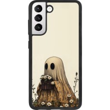 Coque Samsung Galaxy S21 FE 5G - Silicone rigide noir Halloween 2025 Ghost gardener