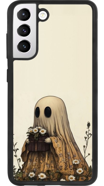 Coque Samsung Galaxy S21 FE 5G - Silicone rigide noir Halloween 2025 Ghost gardener