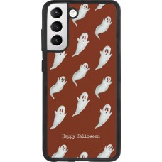 Coque Samsung Galaxy S21 FE 5G - Silicone rigide noir Halloween 2025 Pattern of ghosts
