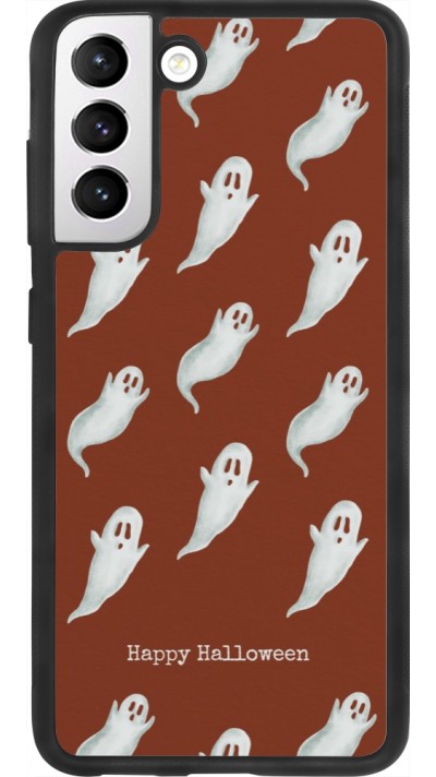 Coque Samsung Galaxy S21 FE 5G - Silicone rigide noir Halloween 2025 Pattern of ghosts