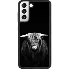 Coque Samsung Galaxy S21 FE 5G - Silicone rigide noir Highland calf black