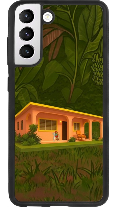 Samsung Galaxy S21 FE 5G Case Hülle - Silikon schwarz Benitos house DTMF