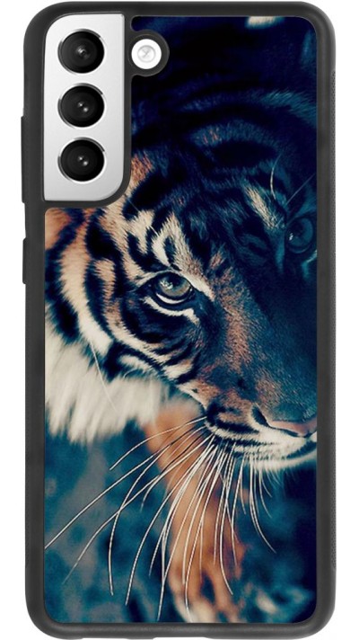 Coque Samsung Galaxy S21 FE 5G - Silicone rigide noir Incredible Lion