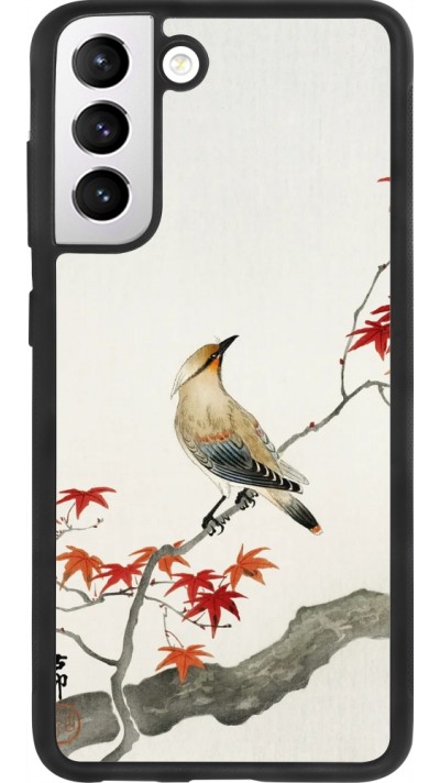 Samsung Galaxy S21 FE 5G Case Hülle - Silikon schwarz Japanese Bird