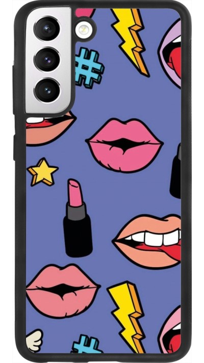 Samsung Galaxy S21 FE 5G Case Hülle - Silikon schwarz Lips and lipgloss