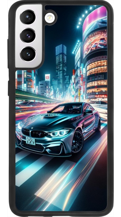 Coque Samsung Galaxy S21 FE 5G - Silicone rigide noir BMW M4 Tokyo Night