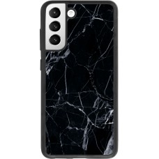 Hülle Samsung Galaxy S21 FE 5G - Silikon schwarz Marble Black 01