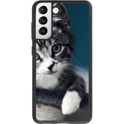 Hülle Samsung Galaxy S21 FE 5G - Silikon schwarz Meow 23