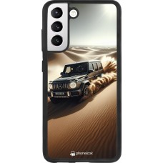 Coque Samsung Galaxy S21 FE 5G - Silicone rigide noir Mercedes G Drift Desert