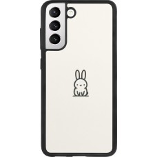 Samsung Galaxy S21 FE 5G Case Hülle - Silikon schwarz Minimal Häschen Süße