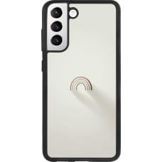 Coque Samsung Galaxy S21 FE 5G - Silicone rigide noir Mini Rainbow Minimal