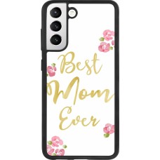 Coque Samsung Galaxy S21 FE 5G - Silicone rigide noir Mom 2024 best Mom ever