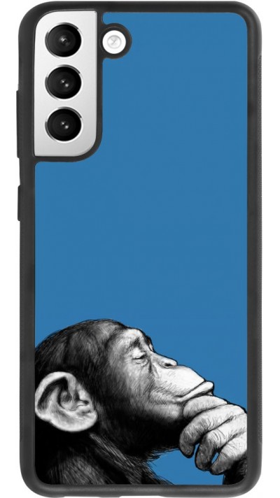 Hülle Samsung Galaxy S21 FE 5G - Silikon schwarz Monkey Pop Art