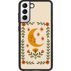 Coque Samsung Galaxy S21 FE 5G - Silicone rigide noir Half moon stamp 2026