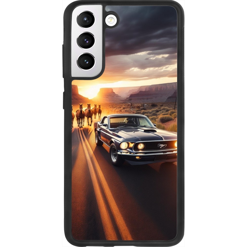 Samsung Galaxy S21 FE 5G Case Hülle - Silikon schwarz Mustang 69 Grand Canyon