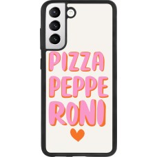Samsung Galaxy S21 FE 5G Case Hülle - Silikon schwarz Pizza pepperoni 2026