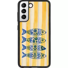 Coque Samsung Galaxy S21 FE 5G - Silicone rigide noir Portuguese fish 2026
