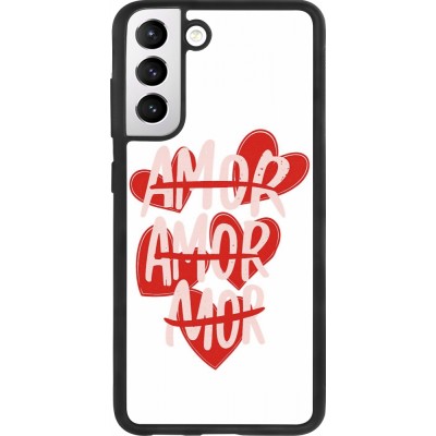 Samsung Galaxy S21 FE 5G Case Hülle - Silikon schwarz Saint Valentines Day 26 Amor