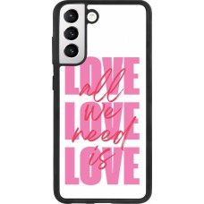 Samsung Galaxy S21 FE 5G Case Hülle - Silikon schwarz Saint Valentines Day 26 Love all we need is