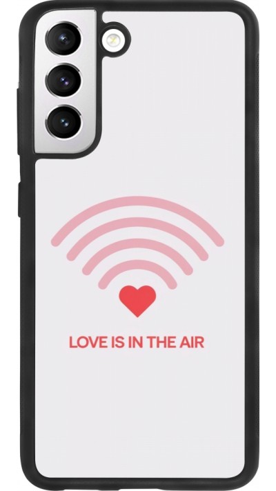 Samsung Galaxy S21 FE 5G Case Hülle - Silikon schwarz Saint Valentines Day 26 Love is in the air