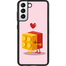 Samsung Galaxy S21 FE 5G Case Hülle - Silikon schwarz Saint Valentines Day 26 Puzzle