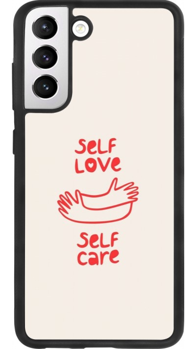 Samsung Galaxy S21 FE 5G Case Hülle - Silikon schwarz Saint Valentines Day 26 Self love self care