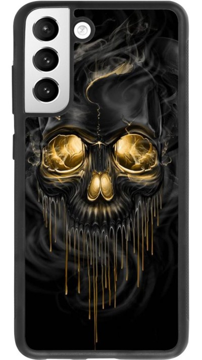 Hülle Samsung Galaxy S21 FE 5G - Silikon schwarz Skull 02