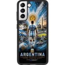 Samsung Galaxy S21 FE 5G Case Hülle - Silikon schwarz Fussball Argentinien splash 2026