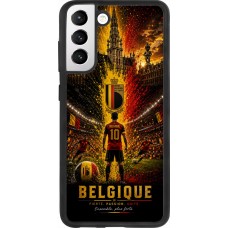 Samsung Galaxy S21 FE 5G Case Hülle - Silikon schwarz Fussball Belgien splash 2026