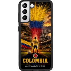 Samsung Galaxy S21 FE 5G Case Hülle - Silikon schwarz Fussball Kolumbien splash 2026