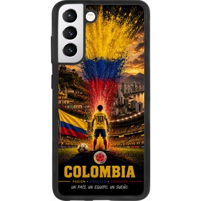 Samsung Galaxy S21 FE 5G Case Hülle - Silikon schwarz Fussball Kolumbien splash 2026