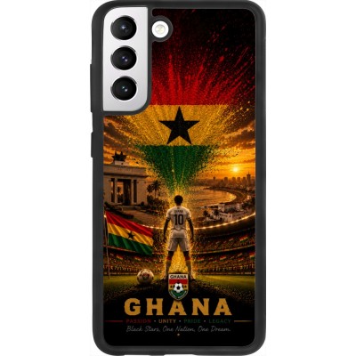 Samsung Galaxy S21 FE 5G Case Hülle - Silikon schwarz Fussball Ghana splash 2026
