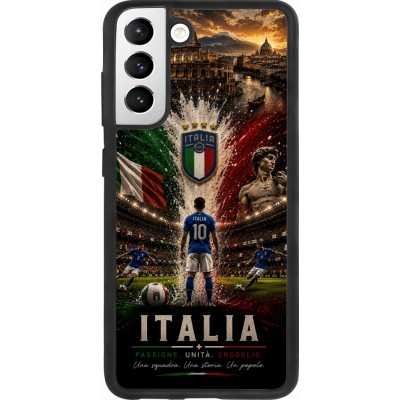 Samsung Galaxy S21 FE 5G Case Hülle - Silikon schwarz Fussball Italien splash 2026