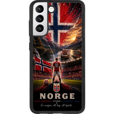 Samsung Galaxy S21 FE 5G Case Hülle - Silikon schwarz Fussball Norwegen splash 2026