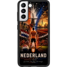 Samsung Galaxy S21 FE 5G Case Hülle - Silikon schwarz Fussball Niederlande splash 2026